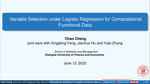 Variable Selection under Logistic Regression for Compositional Functional Data