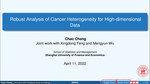 Robust Analysis of Cancer Heterogeneity for High-dimensional Data